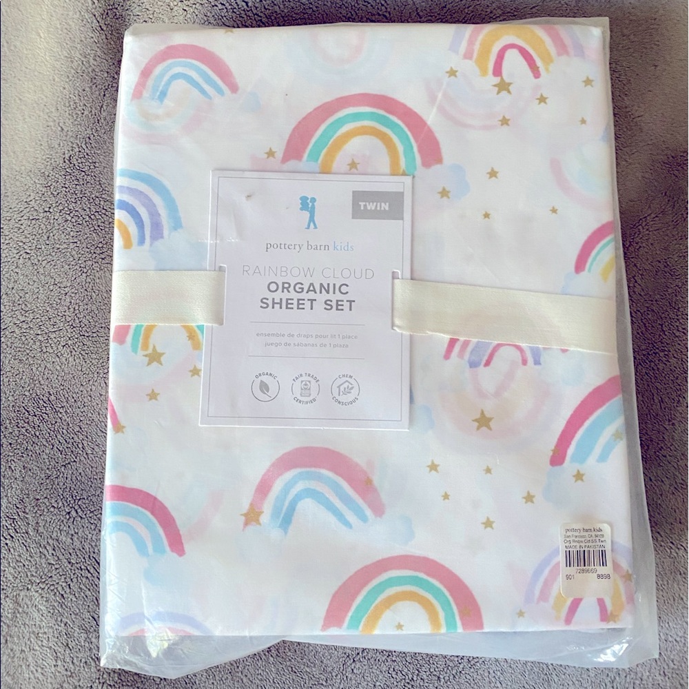 Pottery Barn Kids Rainbow Sheet Set